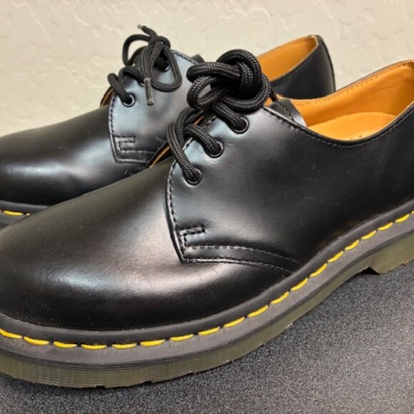 Dr Doc Martens 1461 Smooth Leather Oxford Mens Shoes UK 4 US 5 Black Lace Up NEW